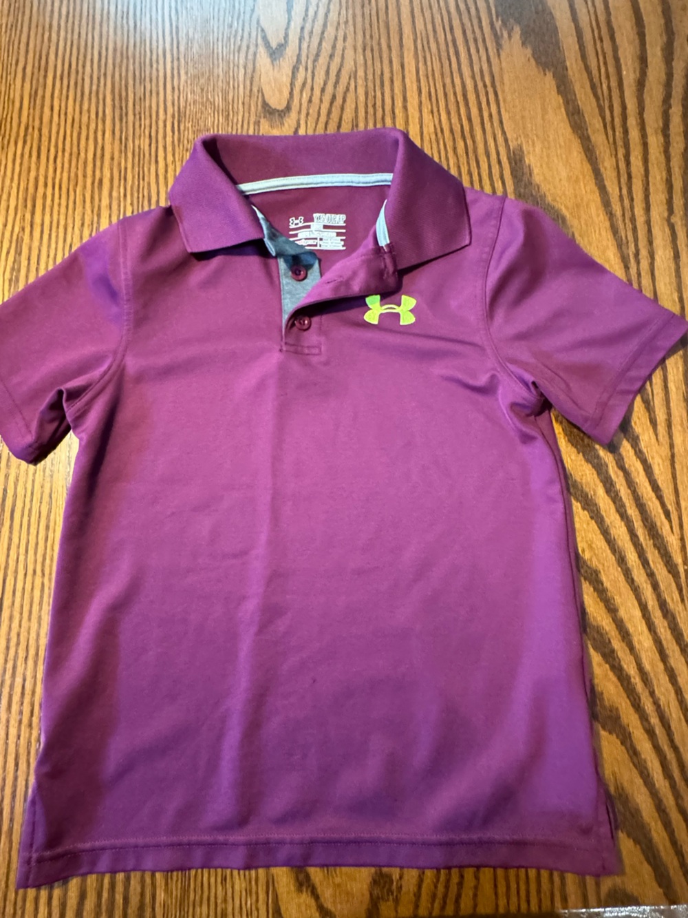 Under Armour YXS Maroon Polo Shirt